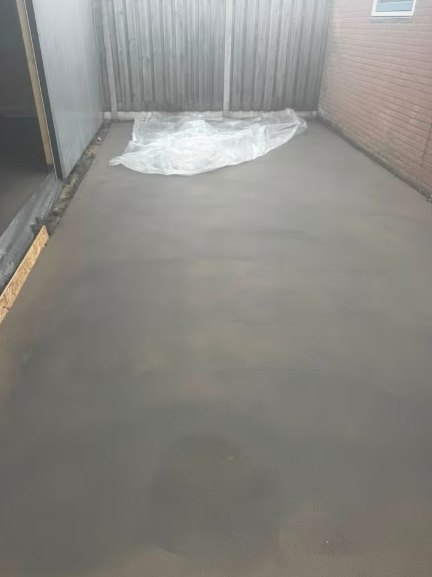 Zandcementvloer buitenruimte